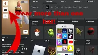 How to wear more than one hat for roblox Mobile!!!
