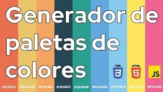 Generador de paletas de color | Tutorial HTML, CSS y JavaScript