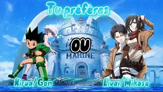 LES DILEMMES LES PLUS DIFFICILES VERSION ANIME - 12 CHOIX