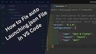 How to Fix Run Dart file to auto open Lounch.json in VS Code || Code Camp BD 2023