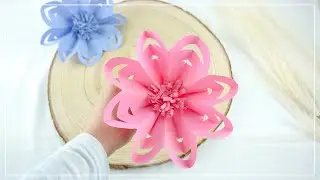Make decorative flowers out of paper | easy and fast
