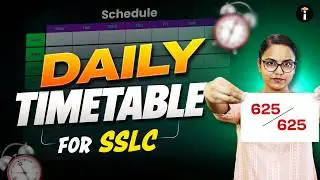 💯 One Perfect Daily Timetable for Every SSLC Topper