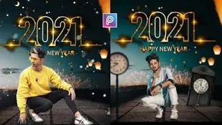 PicsArt Happy new year 2021 Photo editing tutorial // 2021 Photo editing tutorial PicsArt