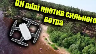 DJI mini 2 тест над водой, сильный ветер, жара +33