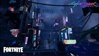 Midnight City (Cyberpunk) Artistic Build - Cinematic Trailer (Fortnite Creative)