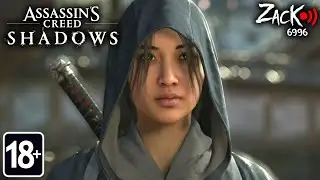 На стриме смотрю каким будет геймплей нового Assassin's Creed Shadows про Японию.