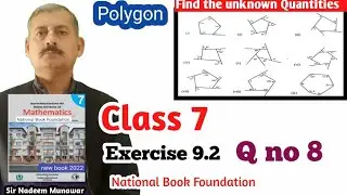 Class 7 Exercise 9.2 Q no 8  Ex 9.2 NBF Maths NBF Maths Sir Nadeem Munawar