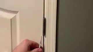 Install hinge pin door stopper and strengthen hollow door