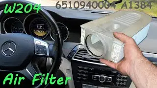 Mercedes W204 Air Filter Change C180 CDI