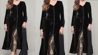 front open velvet kurti cutting n stitching/A line kurti cutting and stitching/winter kurti cutting