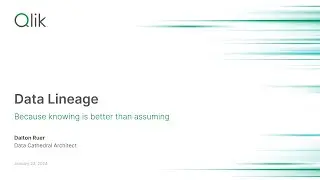 Qlik Cloud Data Lineage