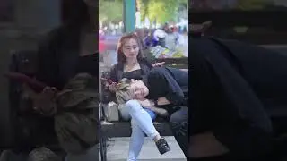 Prank tidur di paha cewek gak di kenal viral tiktok