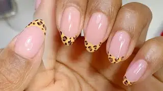 Como fazer esmaltação em gel / Unhas Leopardo 🐆🍃 / nail art