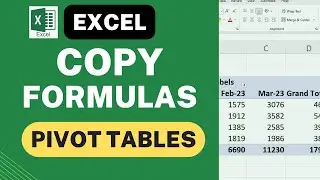 How to Copy Formulas in Pivot Table