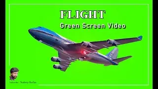 Flight Green Screen | Airplane flying green screen effect video