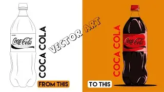 A vector art of Coca cola /Speed art/vector illustration in adobe illustrator