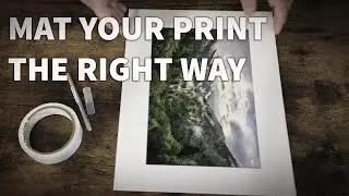 T-Hinge: How to mat your photo or print? Don't do this! Use a T-Hinge Mount or better!
