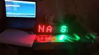 smart scrolling RED-GREEN LEDs scrolling text