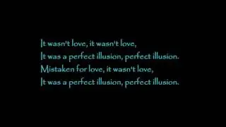 PERFECT ILLUSION-LADY GAGA(LETRA) lyrics