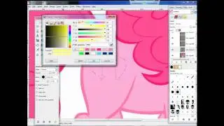 Pinkie Pie Speed Drawing using GIMP