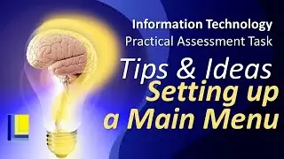 IT PAT Tips and Hints | Setting up a Main Menu