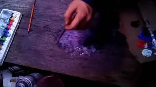 Painting A Galaxy on Wood
