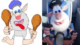 Laugh with Booba Bubble Gum Funny Drawing Meme 🤣 | Funny The Pilot Cartoon Meme Video