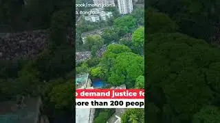 Massive protest in Bangladesh green screen watch