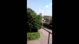 Марьинка. В Парня чуть не попал снаряд. 03 06 2015