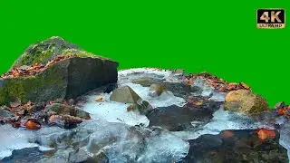 cold river green screen video