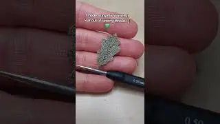 microcrochet leaf 💚🧵