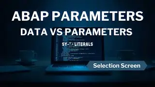 ABAP Tutorial: PARAMETERS, Selection Screen, DATA vs PARAMETERS, Literals, Variants