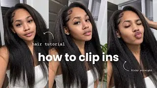 Try Kinky Straight Clip Ins With Me