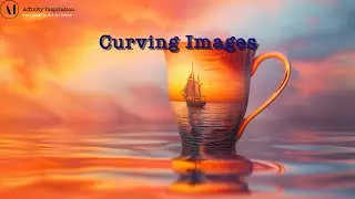 4K Version. Curving An Image In a 12oz Tapered Latte Mug With Template In Affinity Photo V2.4