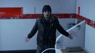 Detroit: Become Human - Hank talks to Connor in the jail cell.