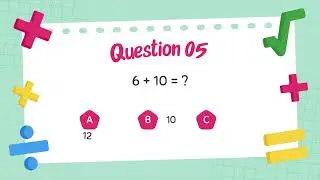 Maths Quiz Presentation in Colourful Fun Style