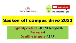 Sasken latest Recruitment-2023 |for any batch |Must apply  |job vacancy 2023