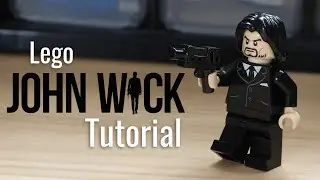 Lego JOHN WICK Minifigure Tutorial (Purist Custom)
