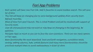 Fiori Apps Learning