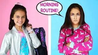 Back to School Morning Routine Sis Vs Sis Challenge