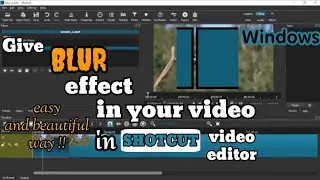 How to give Blur effect in a video || Using shotcut video editor