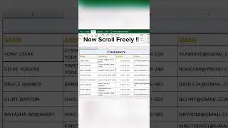 Repeat Headings on Top | Freeze Top Row in Excel