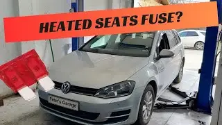 VW Golf 7 Heated seats fuse relay location replacement