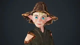 Wood Elf Boy.Stylized 3D model.