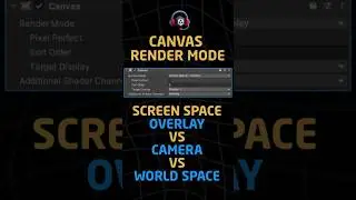 Unity Canvas Render Modes Explained in 60 Seconds (Overlay, Camera, World Space)  