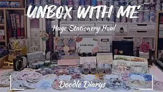 ASMR Unboxing | Huge Stationery Haul ft 