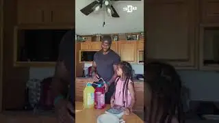 Daughter NAILS Dad with Weight Challenge Prank