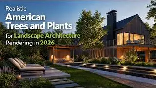 Animated American Plant Models for Global Landscape Projects   Landscape Architecture Rendering