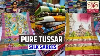 Authentic Pure Tussar ( Zari Border / Zari Checks / Plain Tussar ) Sarees Manufacturer