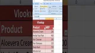 How to use VLOOKUP Formula without typing manually in Excel